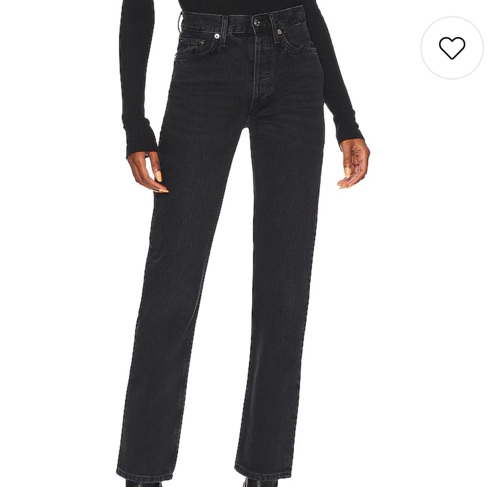 Agolde Lana Mid Rise Straight Jean